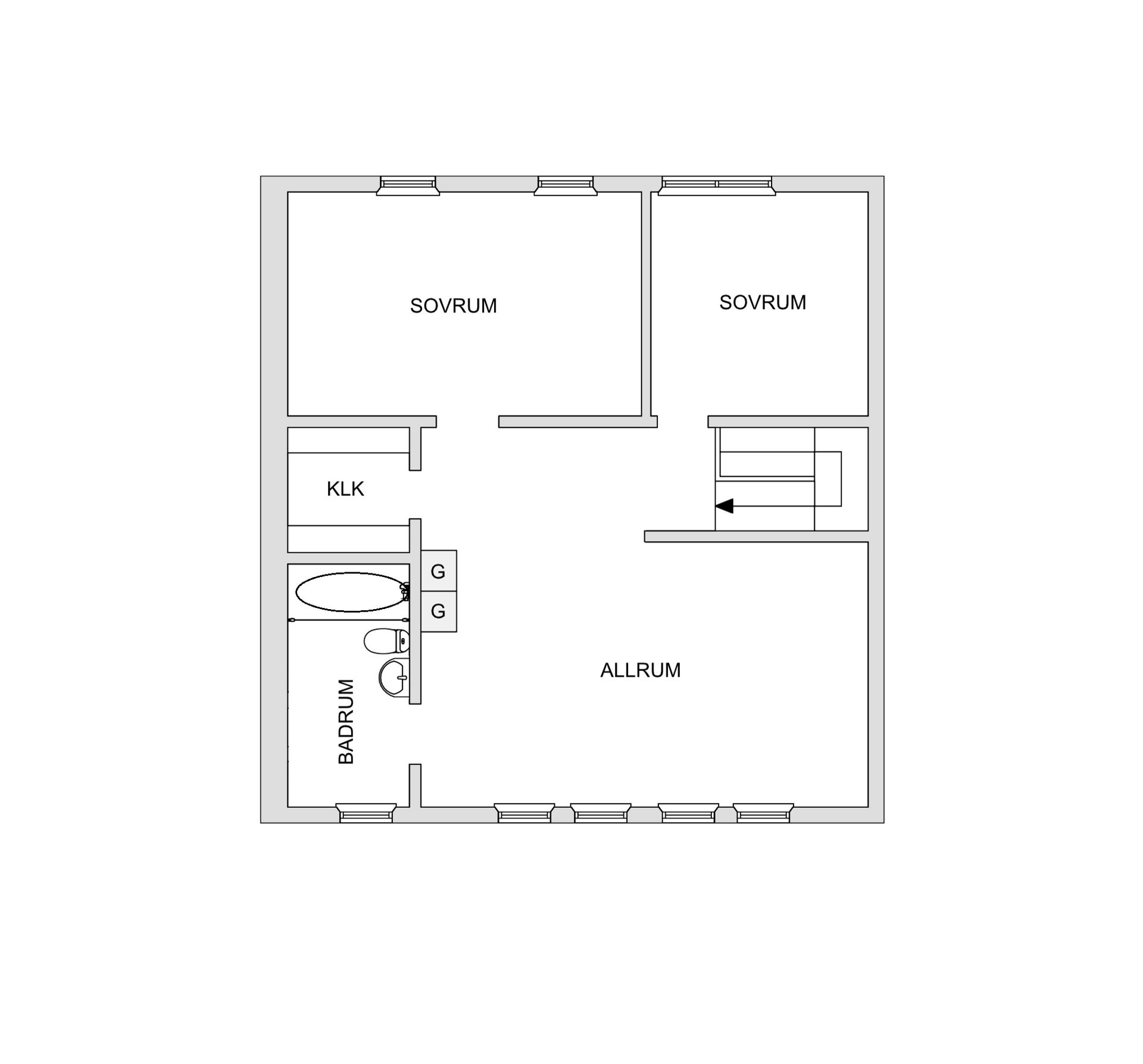 Villa, Radhus, Hyvelgränd 33, Byske, Skellefteå