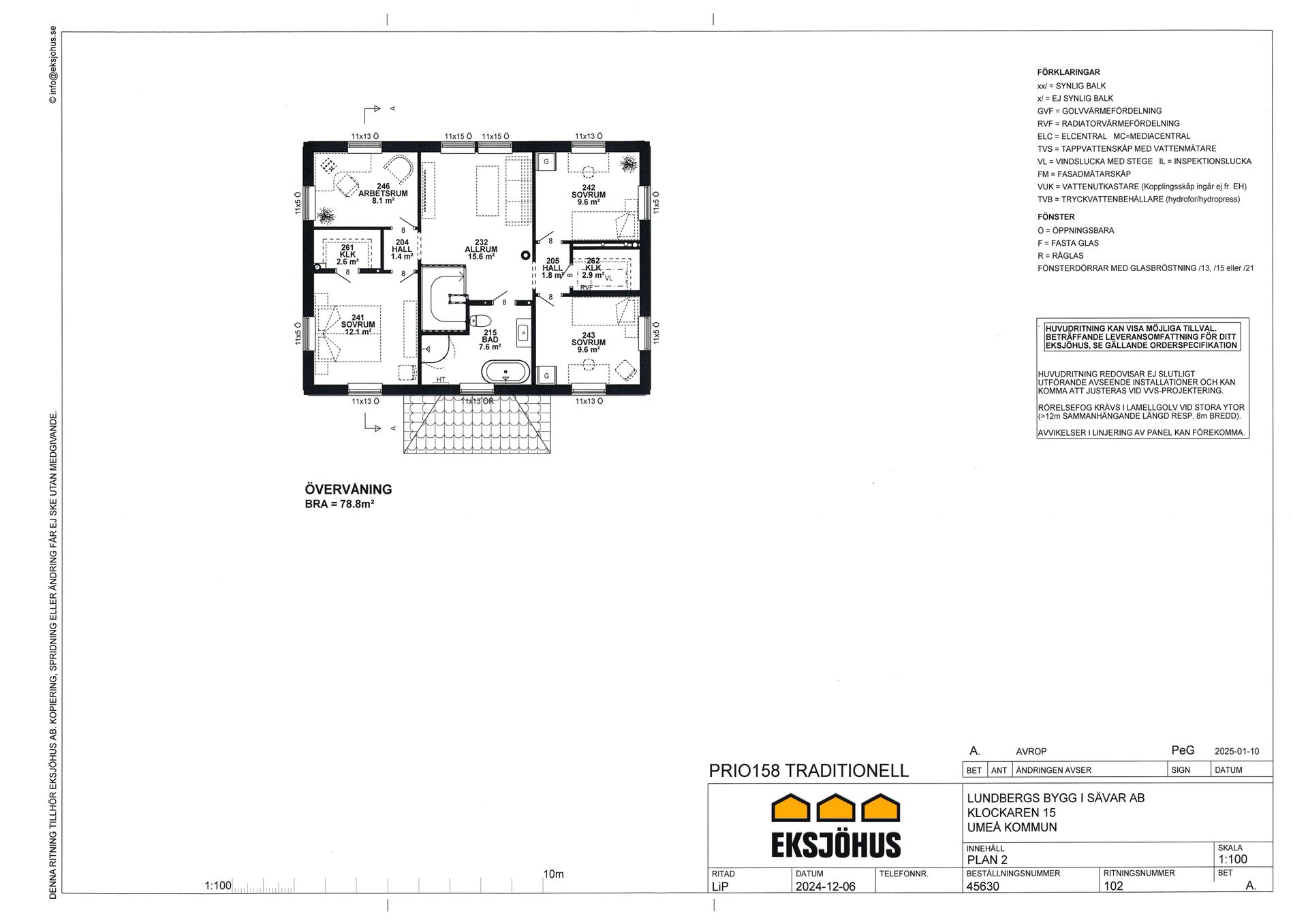 Villa, Pastorsvägen 26, Backen, Umeå