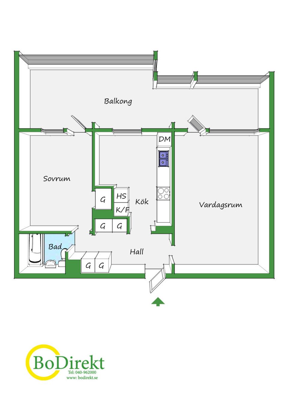 Bostadsrätt, VON LINGENS VÄG 9, Apelgården, Malmö