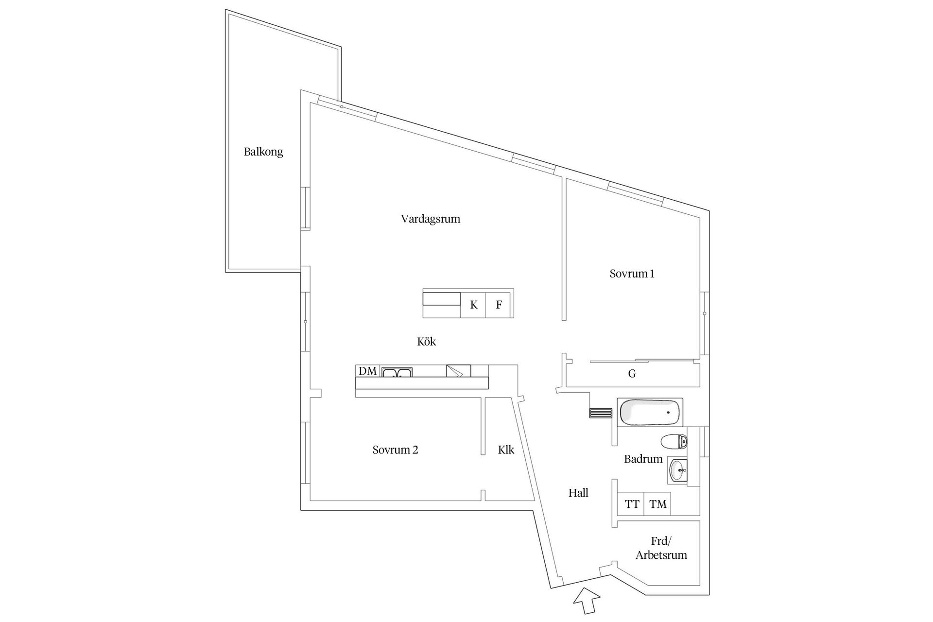 Bostadsrätt, Turbinvägen 6, Järla Sjö, Nacka