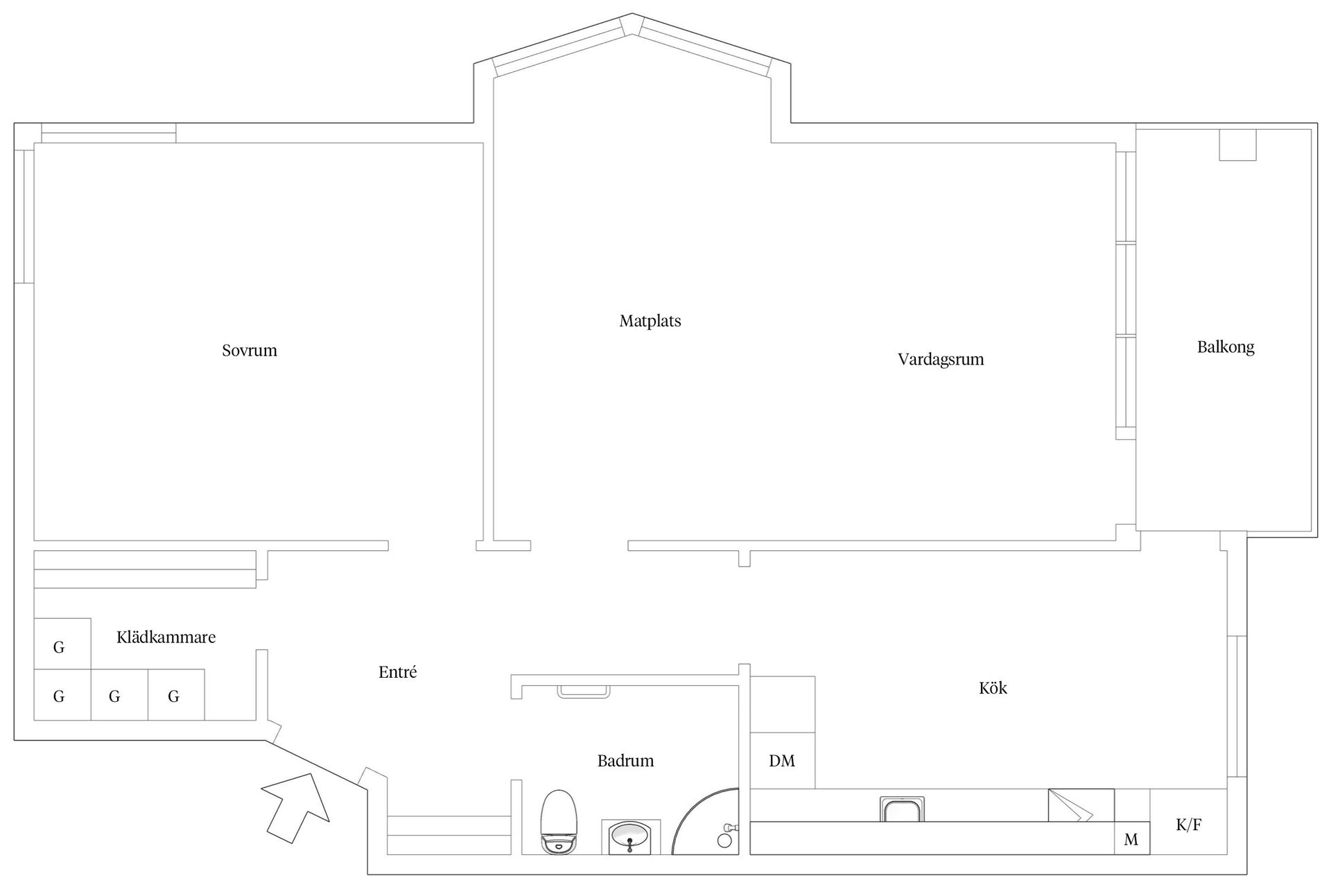 Bostadsrätt, Linnégatan 19, Norrmalm, Borås