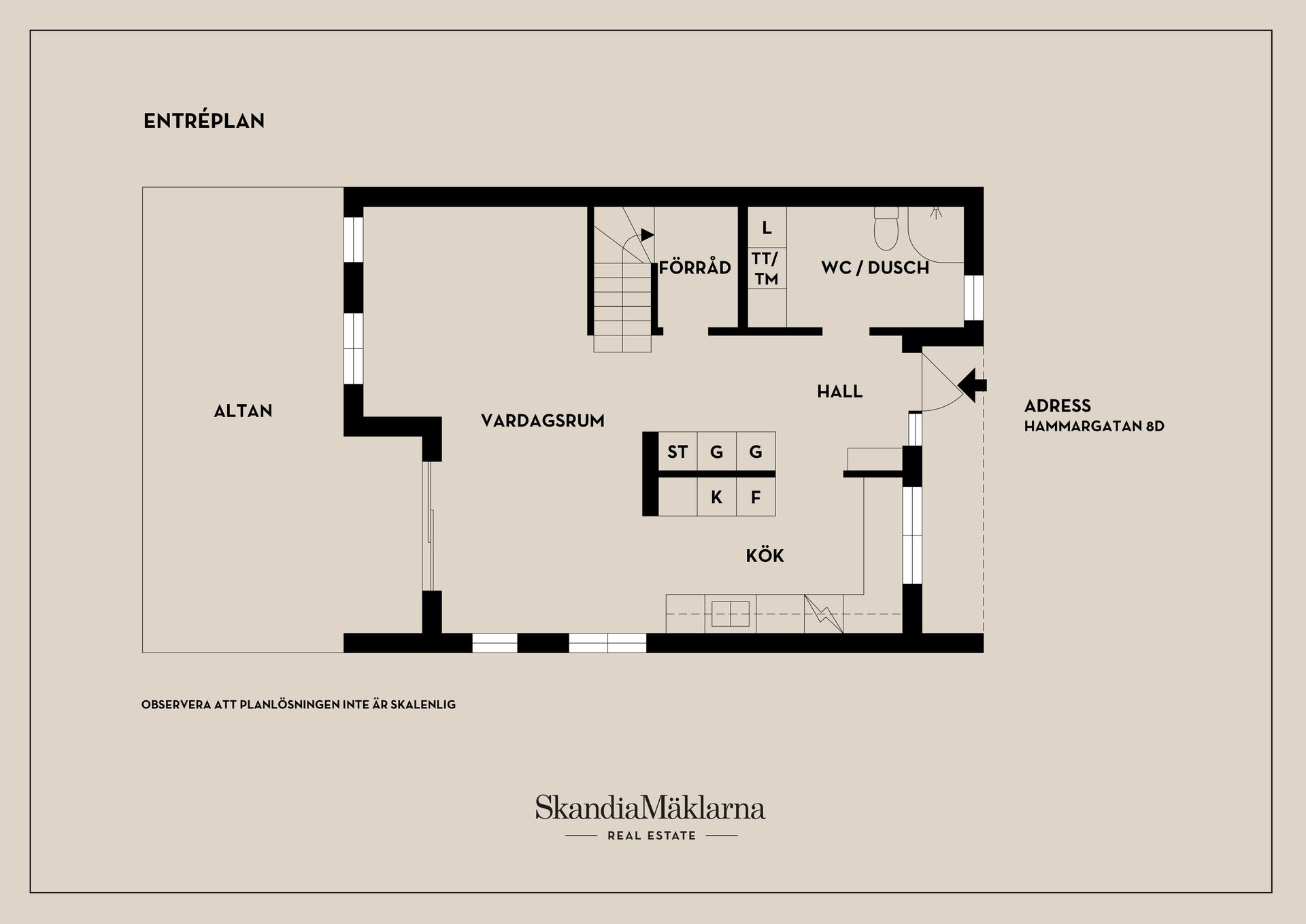 Radhus, Hammargatan 8D, Trosaporten, Trosa