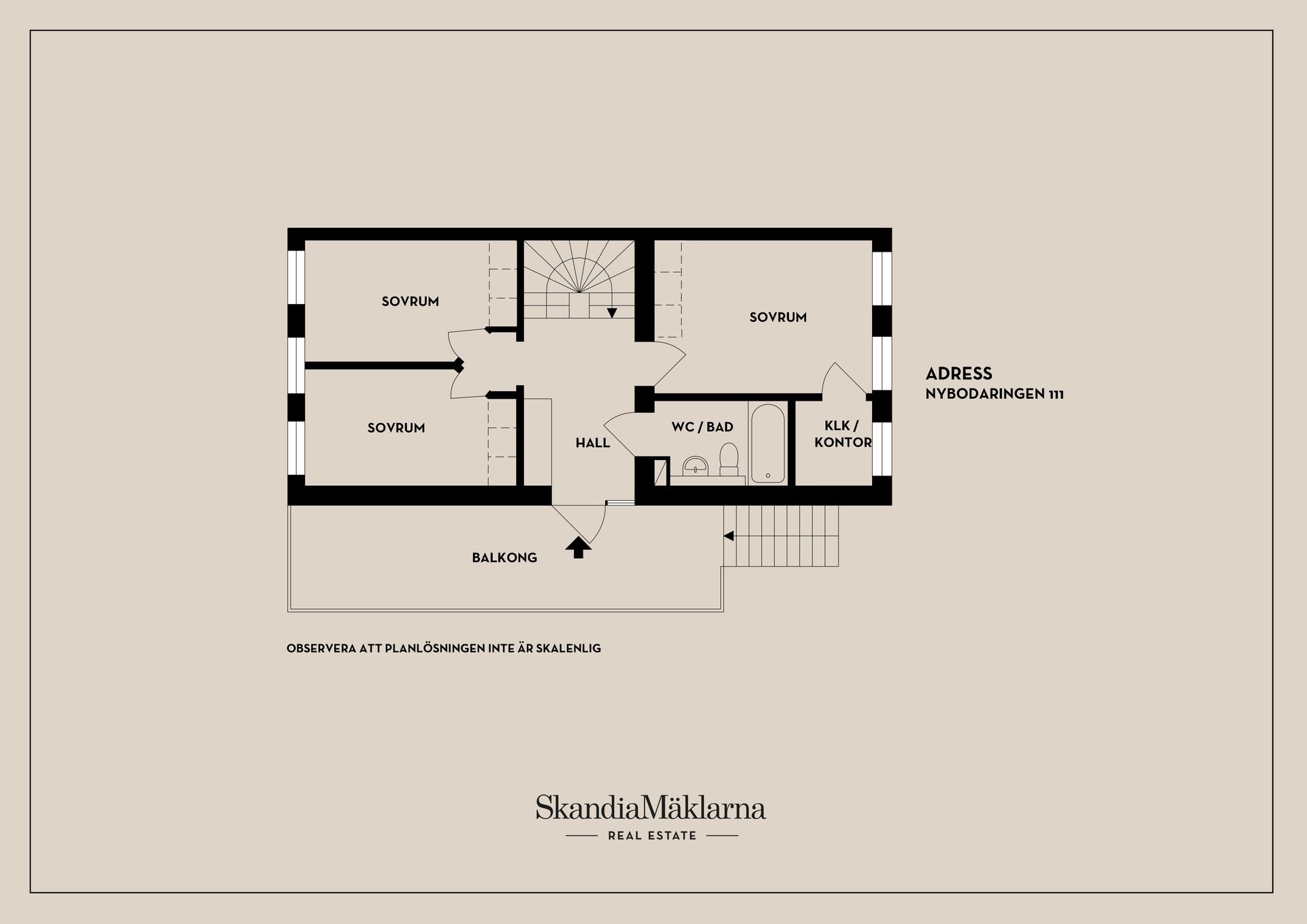 Radhus, Nybodaringen 111, Liljeholmen, Stockholm