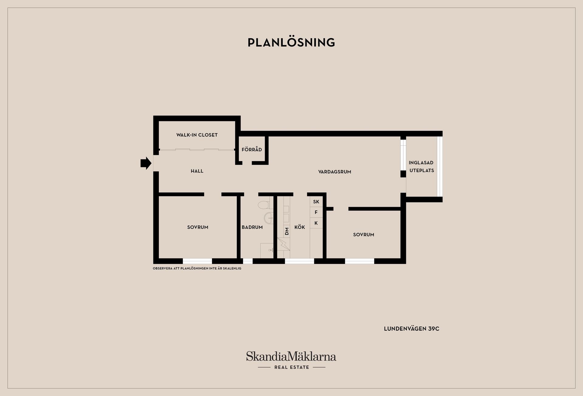 Bostadsrätt, Lundenvägen 39C, Lunden, Skövde