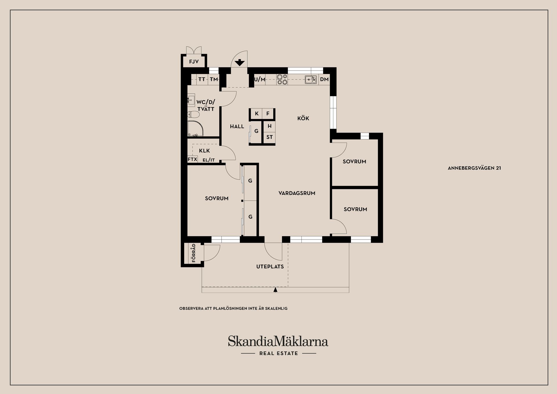 Bostadsrätt, Annebergsvägen 21, Anneberg, Hammarö