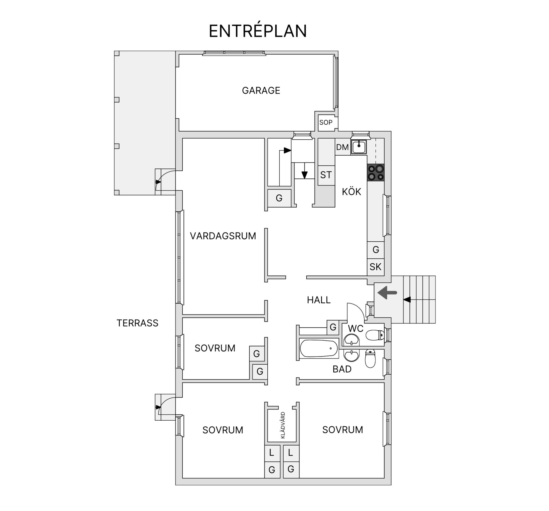 Villa, Korngatan 8, Medlefors, Skellefteå
