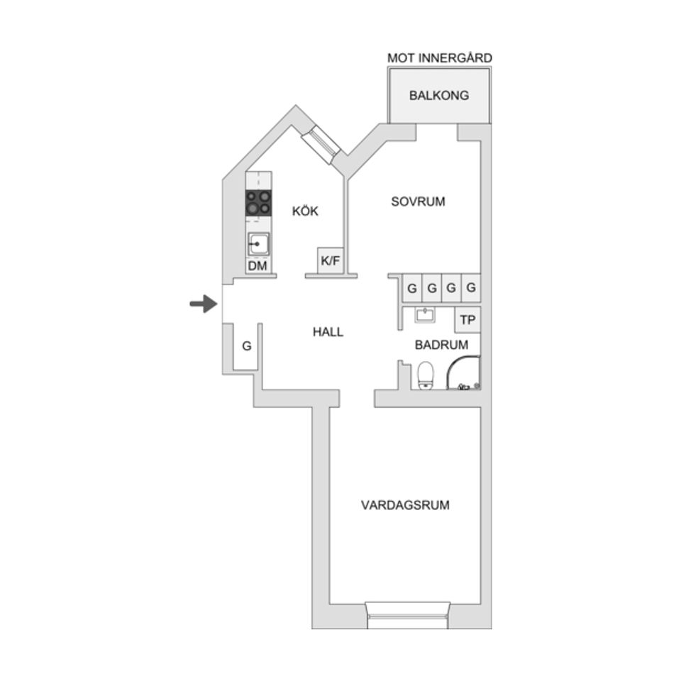 Bostadsrätt, Torsgatan 59, 1,5tr, Vasastan, Stockholm