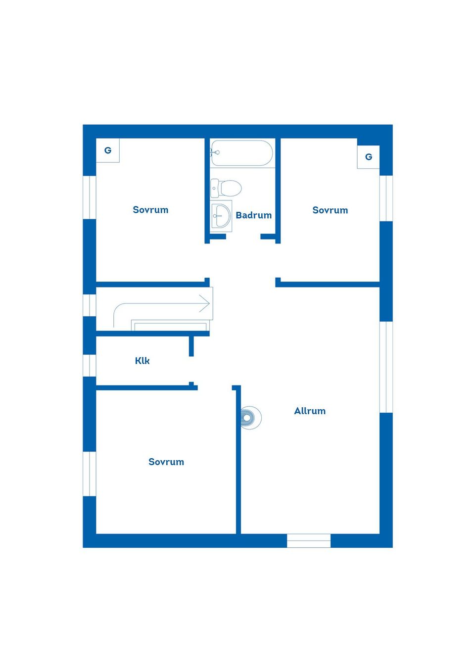 Villa, Marvägen 8, Eskön, Gävle