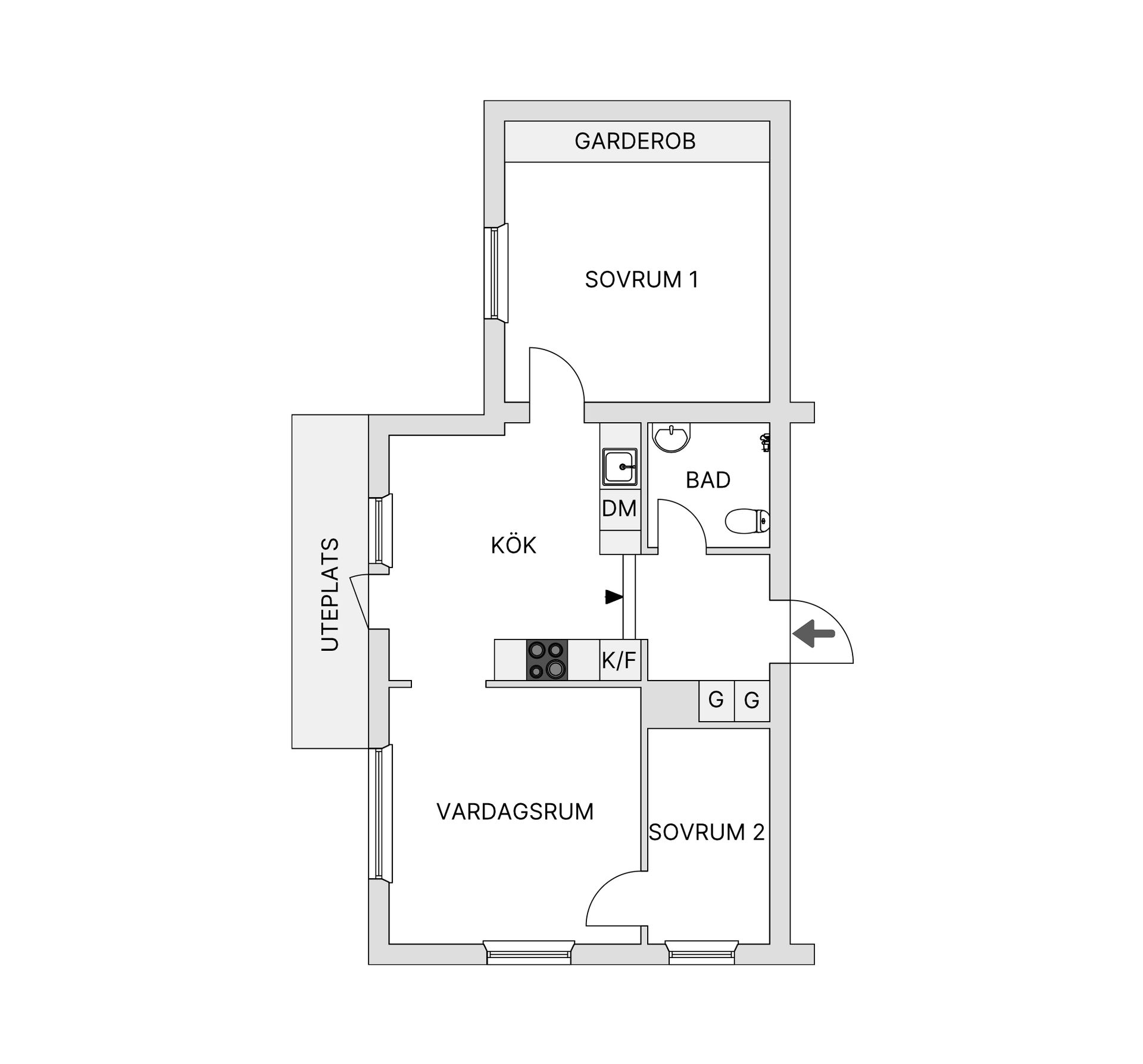 Bostadsrätt, Brunflovägen 18B, Odenslund, Östersund
