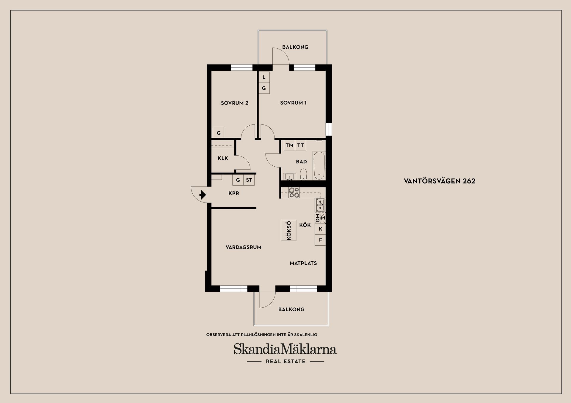 Bostadsrätt, Vantörsvägen 262, Fruängen, Stockholm