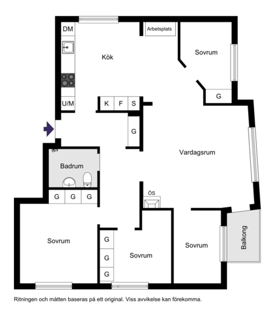 Bostadsrätt, Ritorpsvägen 1, Norra Frösunda, Solna