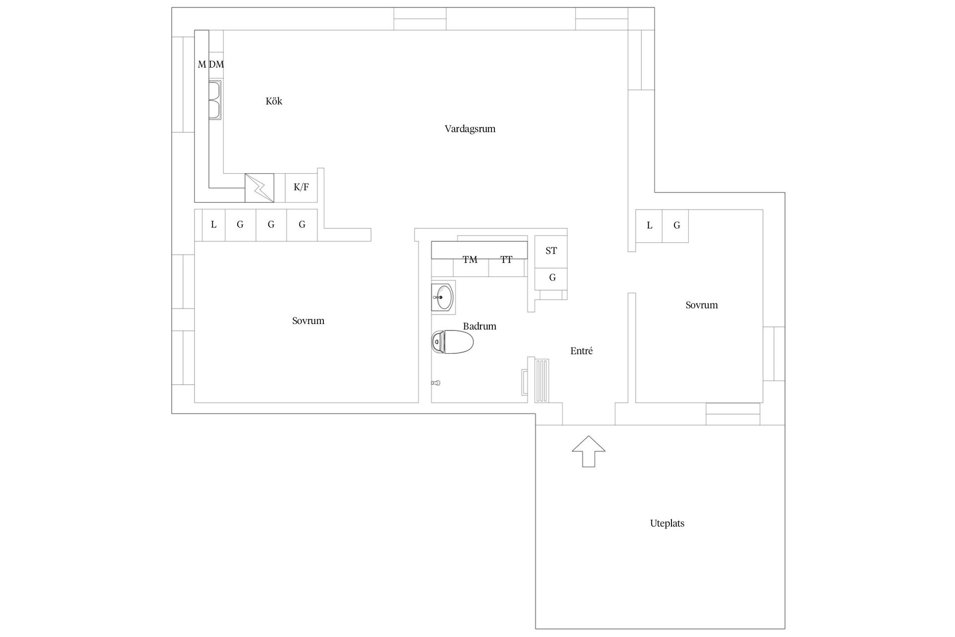 Bostadsrätt, Drottninggatan 1E, Söder, Växjö