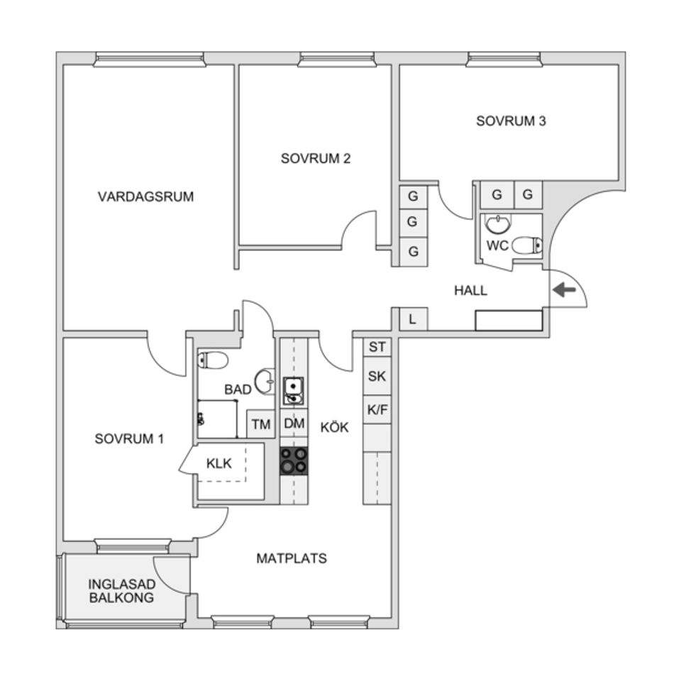 Bostadsrätt, Attackvägen 6, Barkarby, Järfälla