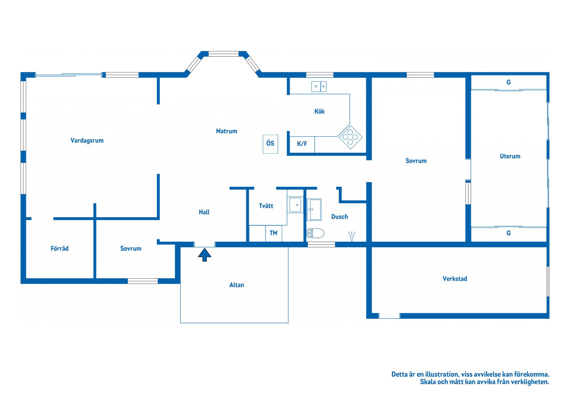 Villa, Hultvägen 4, Hjälmsätter, Katrineholm