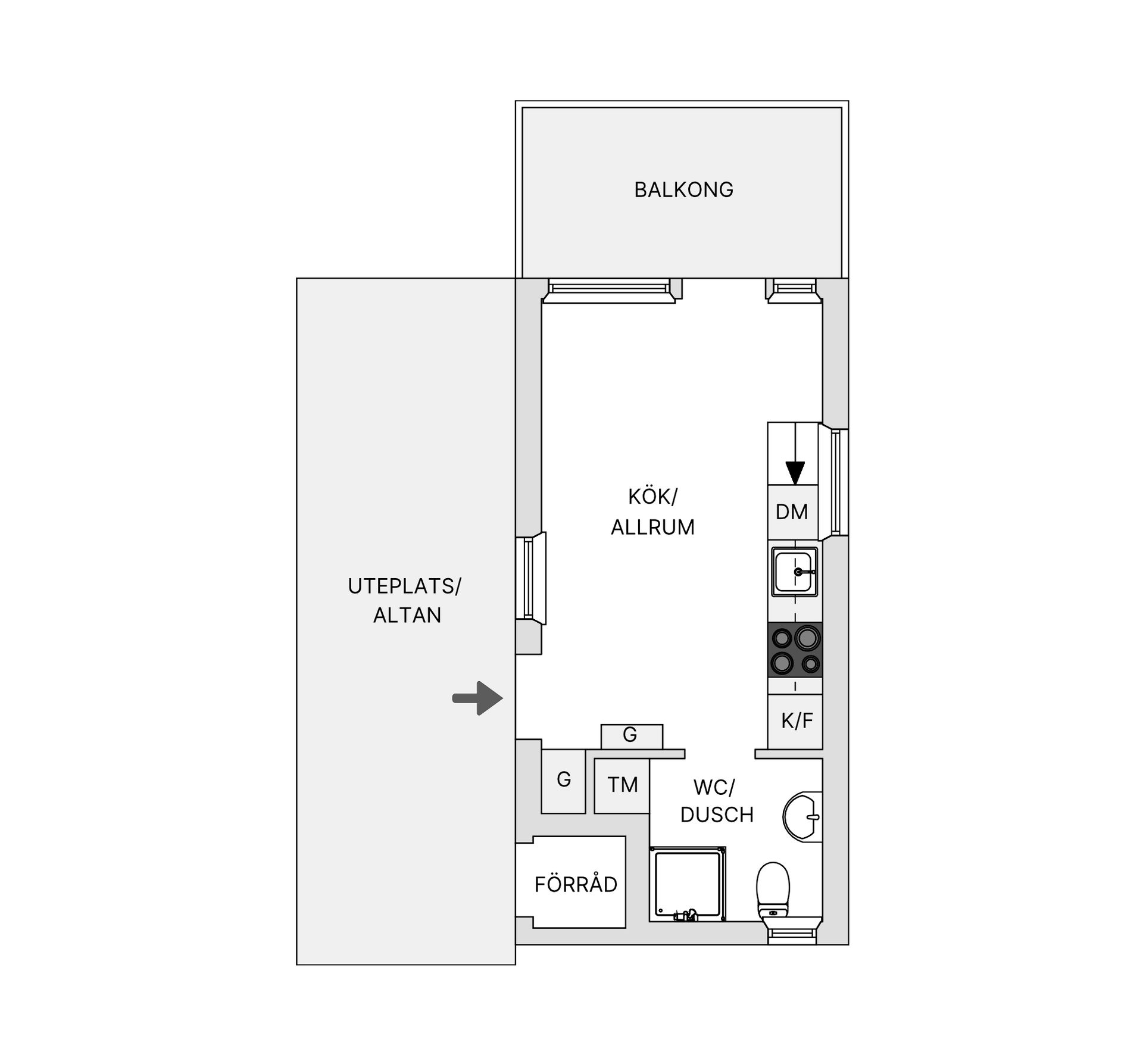 Bostadsrätt, Skvadronvägen 58C, Västra Bällsta, Vallentuna