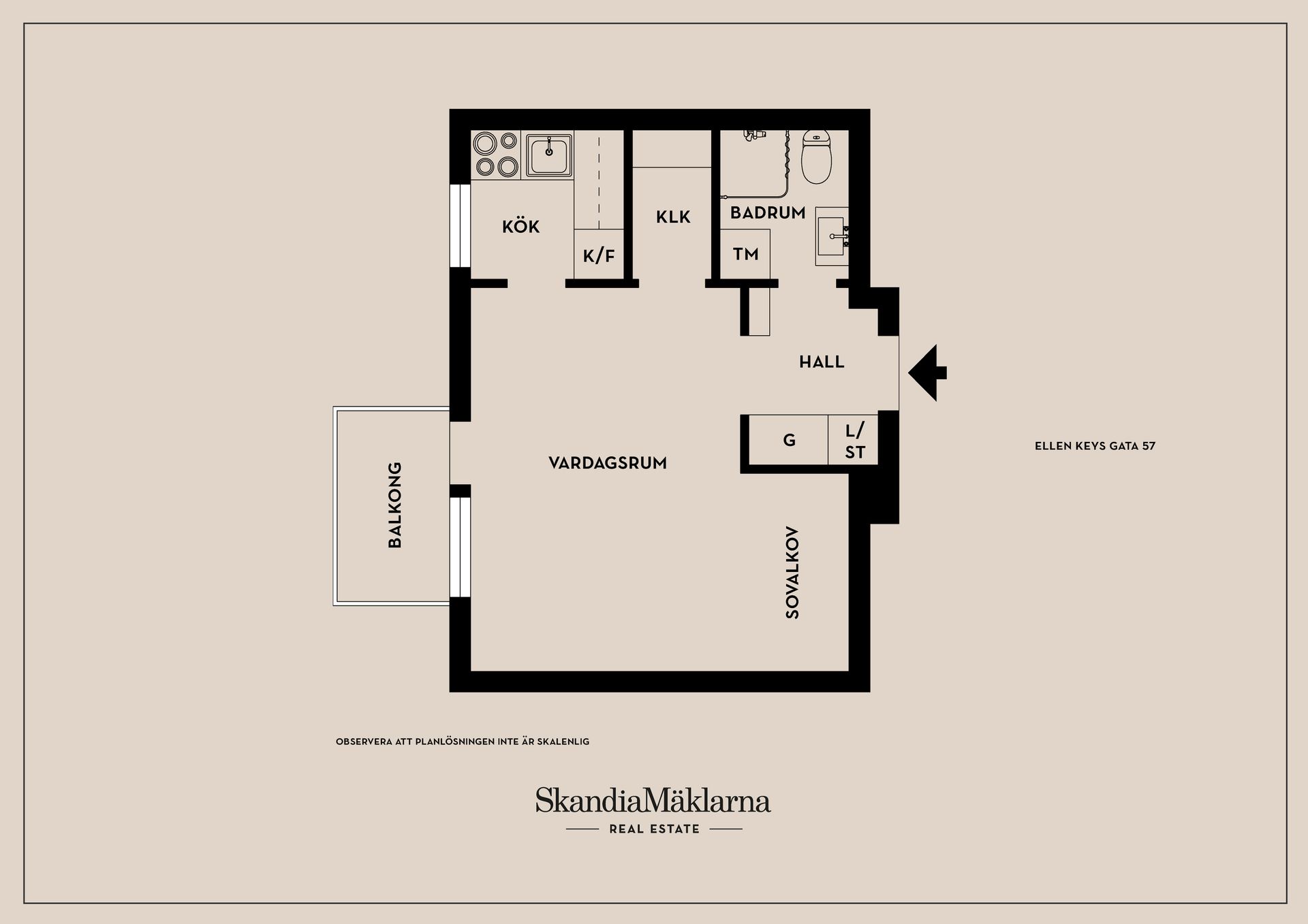 Bostadsrätt, Ellen Keys Gata 57, Fruängen, Stockholm