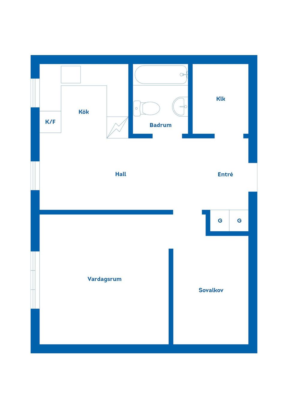 Bostadsrätt, Norregatan 16, Väster, Hässleholm