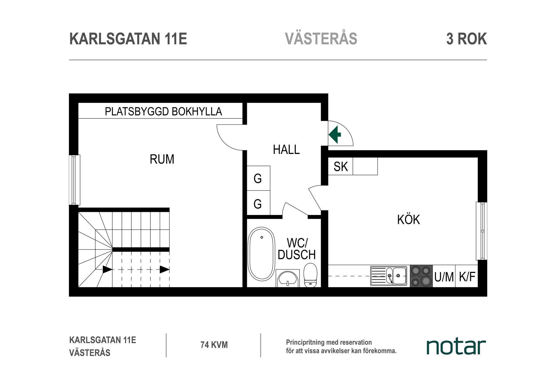 Bostadsrätt, Karlsgatan 11E, Centrum, Västerås