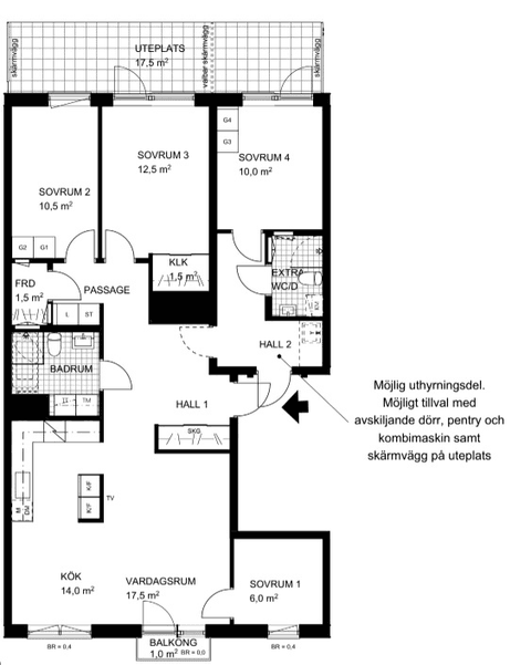 Bostadsrätt, Solnavägen 15D, Hagastaden/Karolinska, Solna