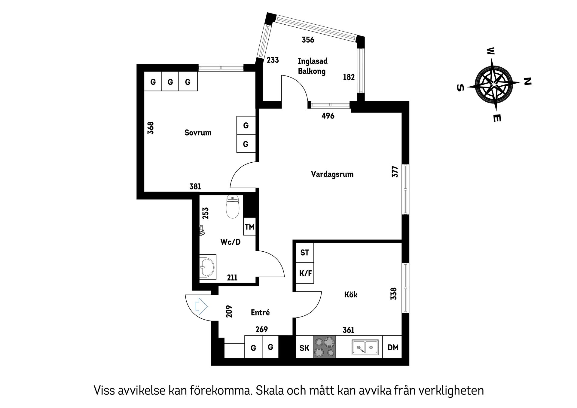 Bostadsrätt, Glavagatan 35, 3tr, Farsta Strand, Stockholm