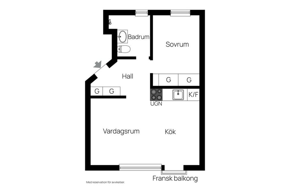 Bostadsrätt, Fredrikslundsvägen 5, Abrahamsberg, Stockholm