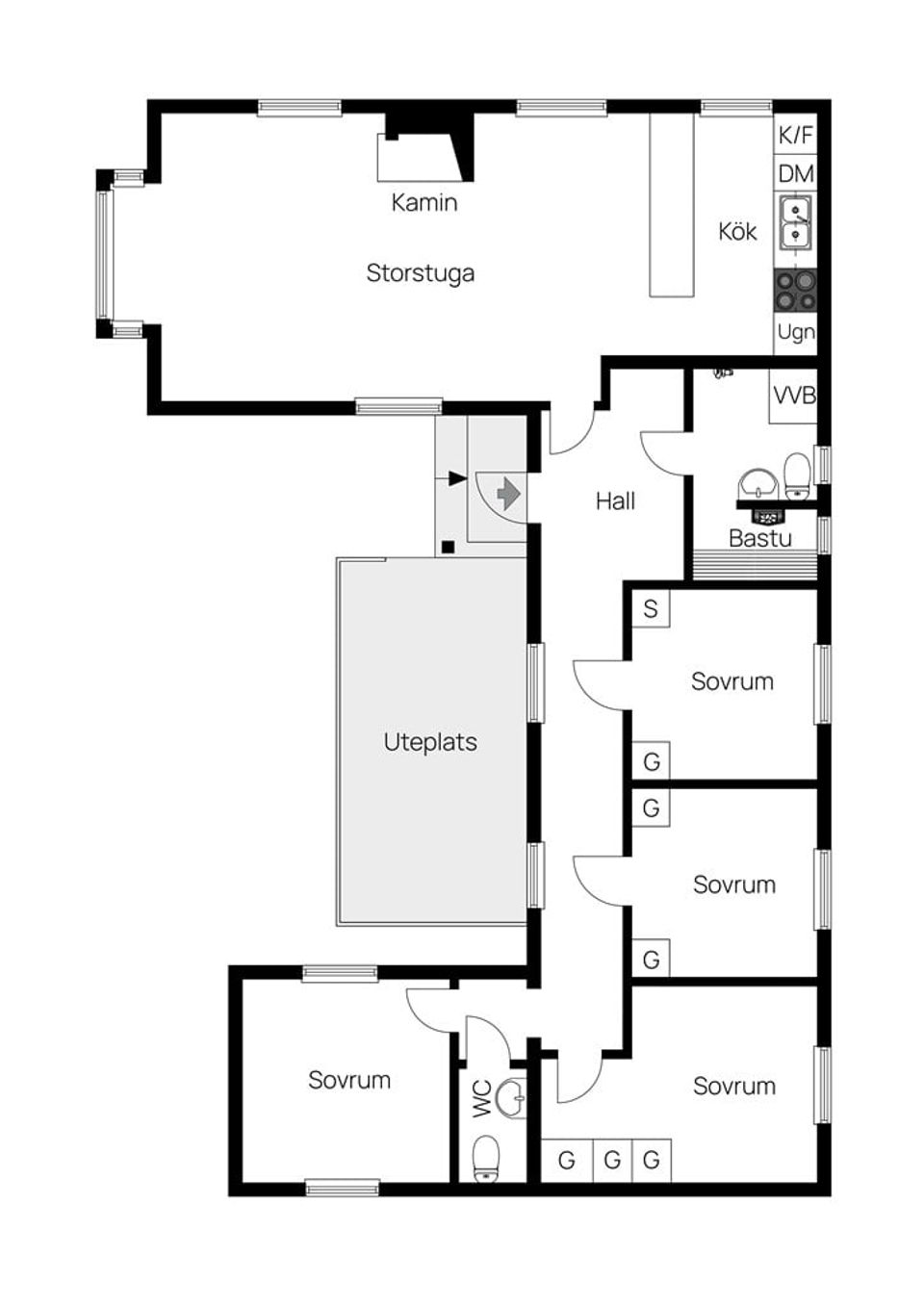 Fritidshus, Gullmyrvägen 7, Storvallen/Visjövalen, Åre