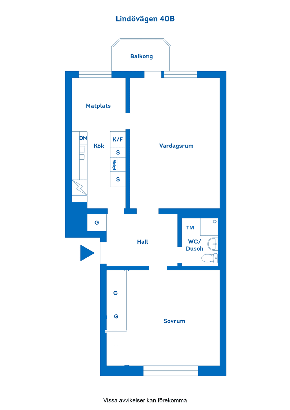 Bostadsrätt, Lindövägen 40B, Oxelbergen, Norrköping