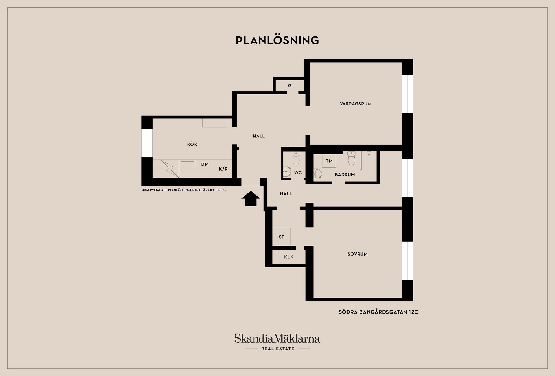Bostadsrätt, Södra Bangårdsgatan 12C, Söder, Eskilstuna