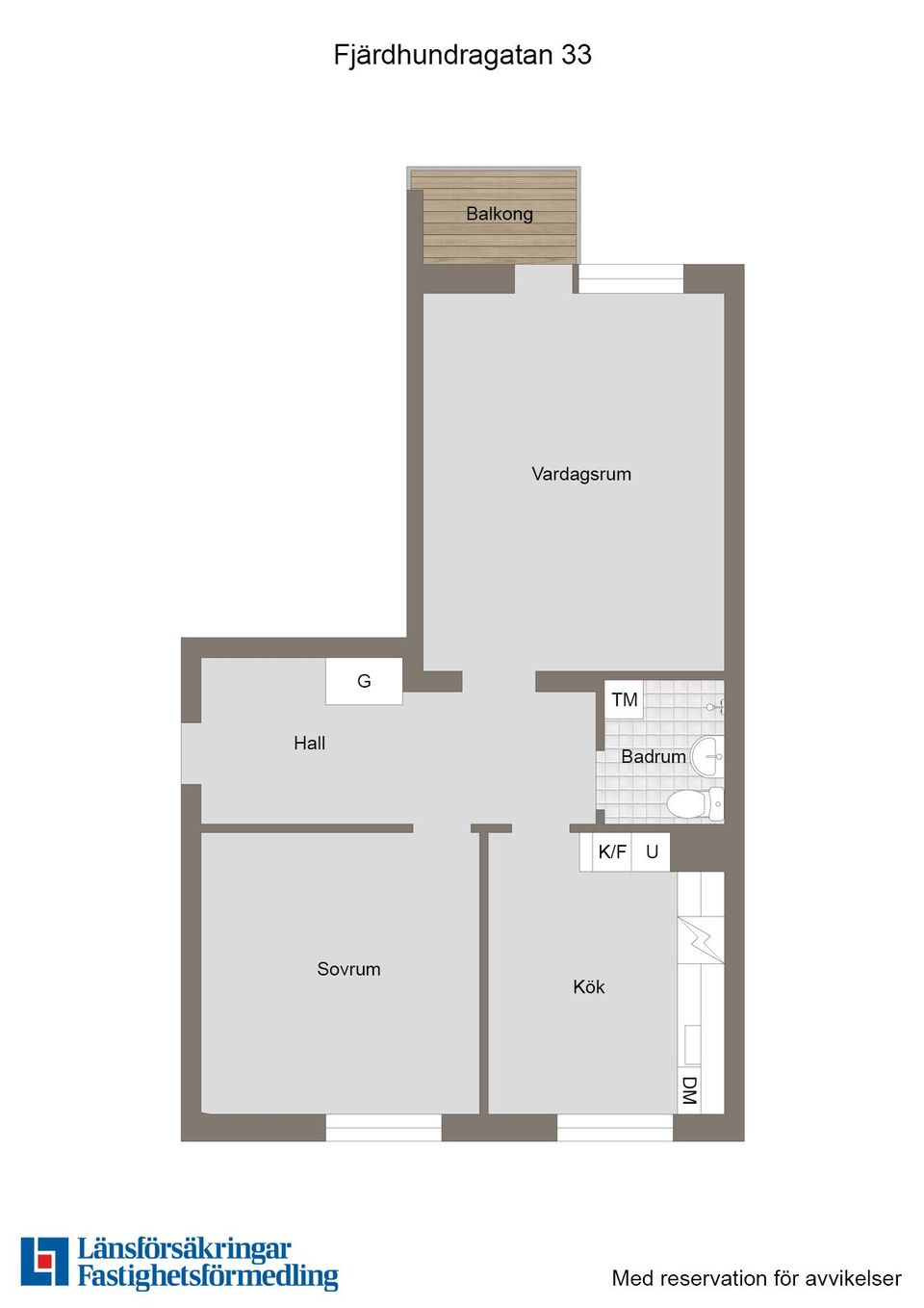 Bostadsrätt, Fjärdhundragatan 33, Enköping