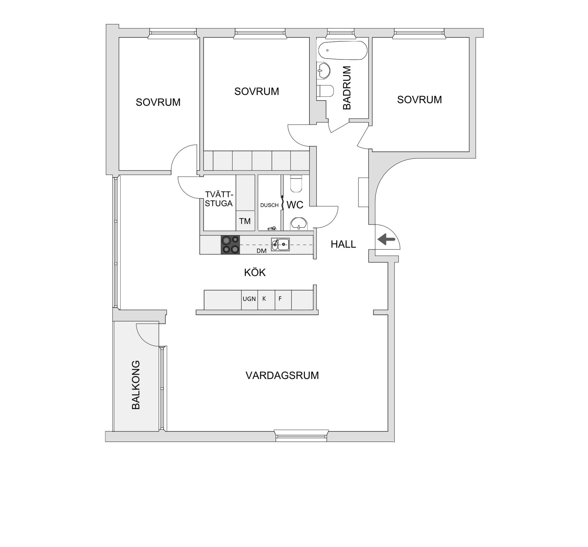Bostadsrätt, Myntgatan 91, Moröhöjden, Skellefteå