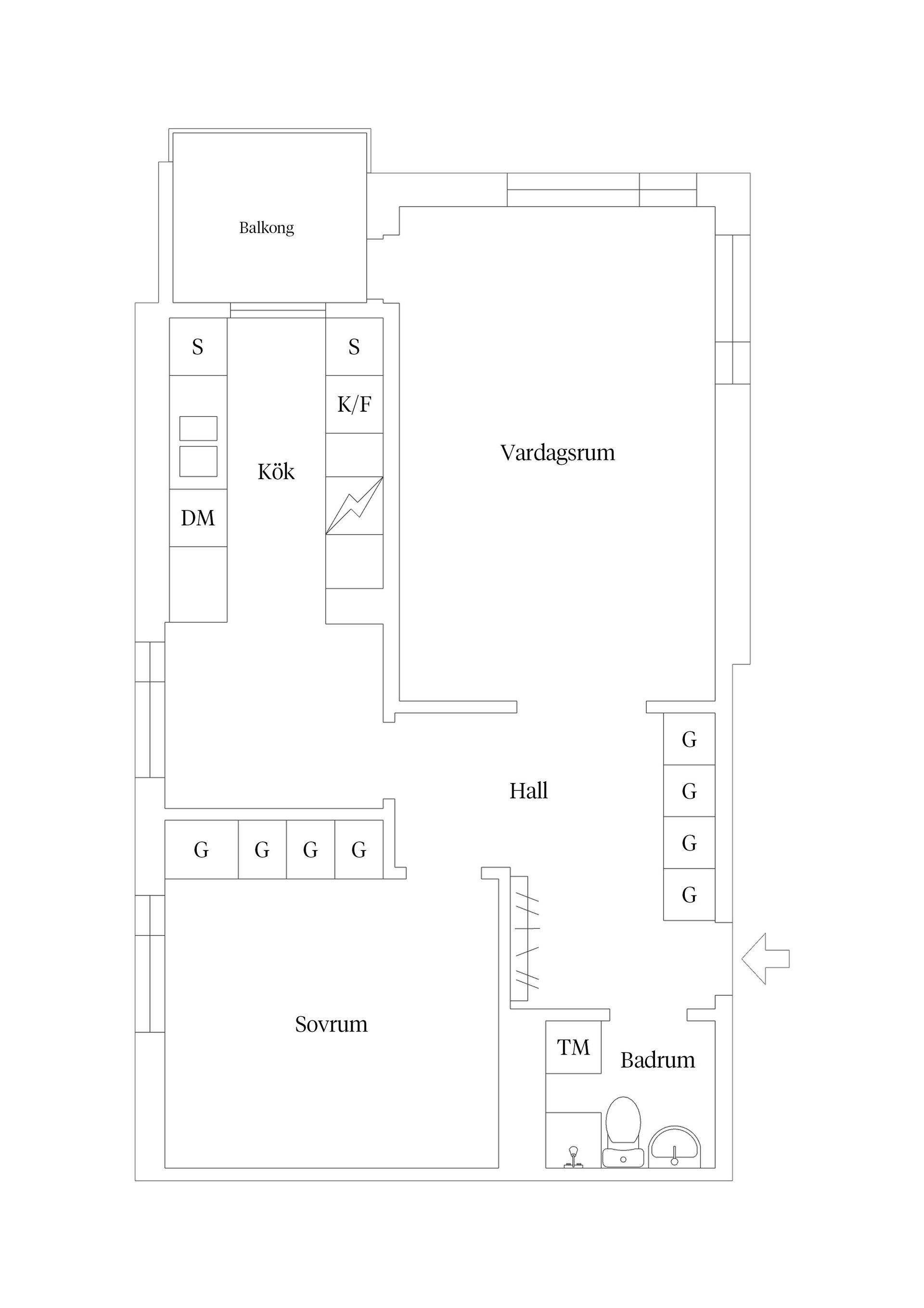 Bostadsrätt, Oxhagsvägen 8, Oxhagen, Kalmar