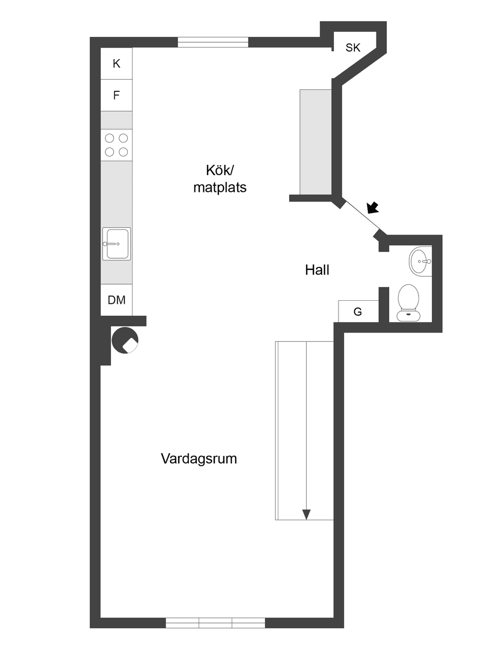 Bostadsrätt, Hörngatan 23G, Söder, Norrköping