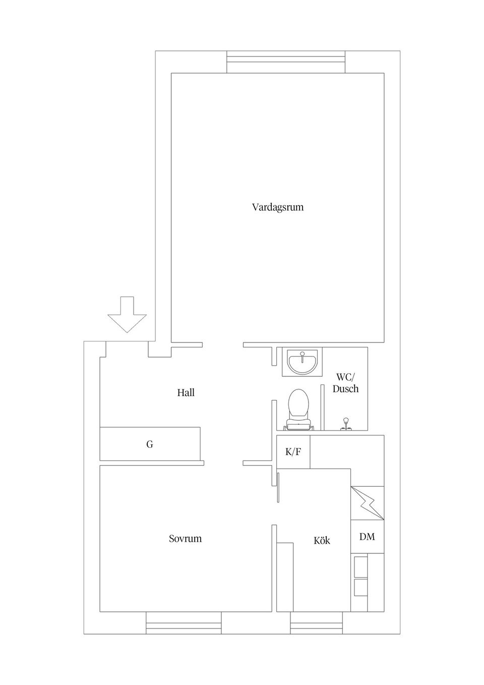 Bostadsrätt, Ståthållaregatan 30B, Södra området, Kalmar
