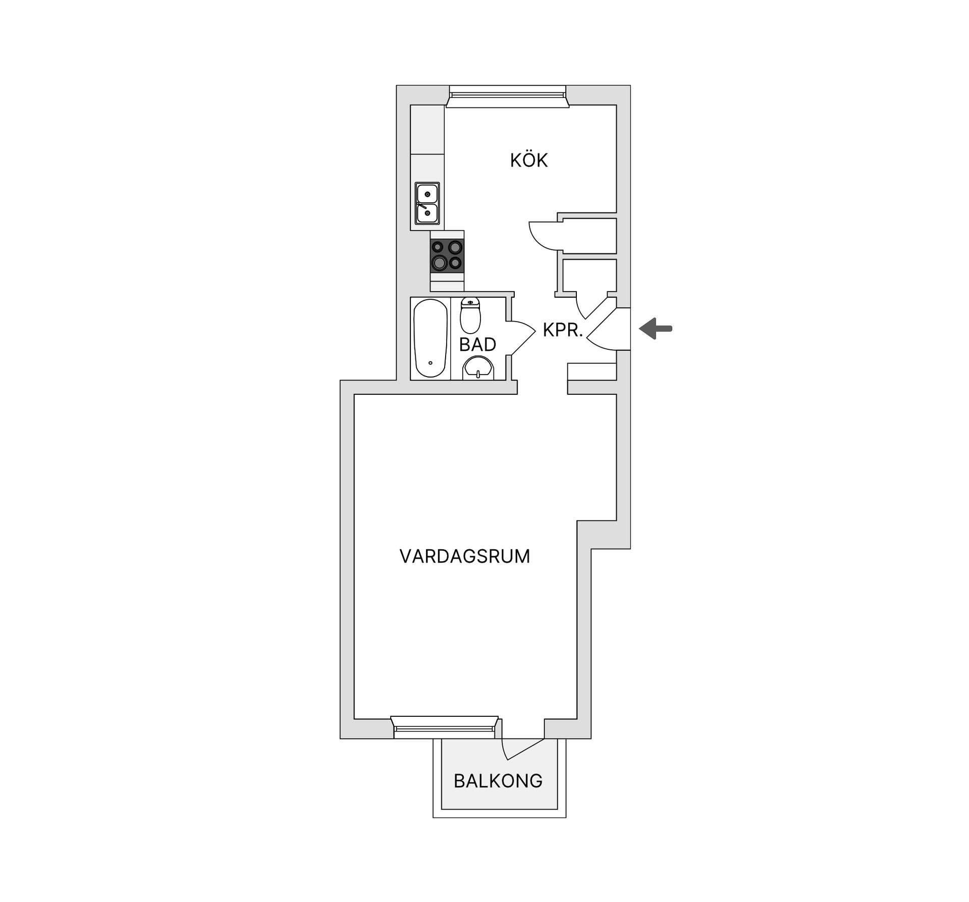 Bostadsrätt, Linnégatan 65C, Limhamn, Malmö