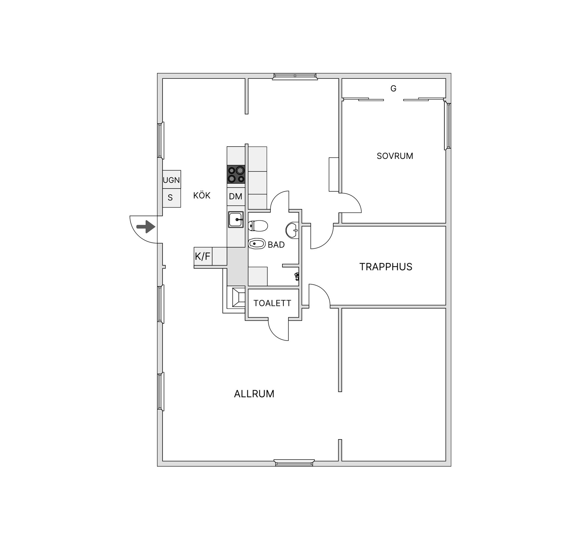 Villa, Torsgatan 19, Centralt, Ljungby