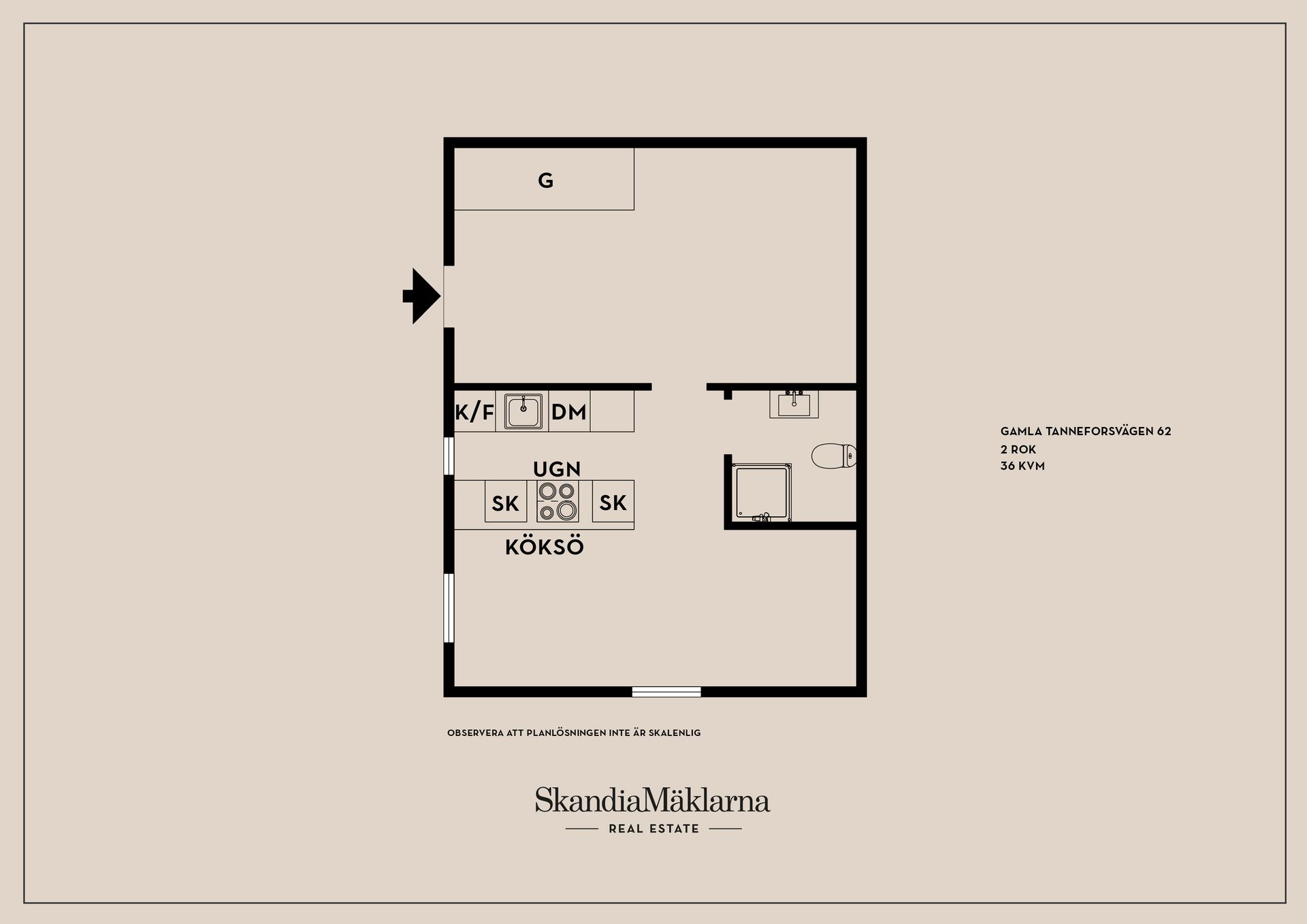 Bostadsrätt, Gamla Tanneforsvägen 62, Tannefors, Linköping