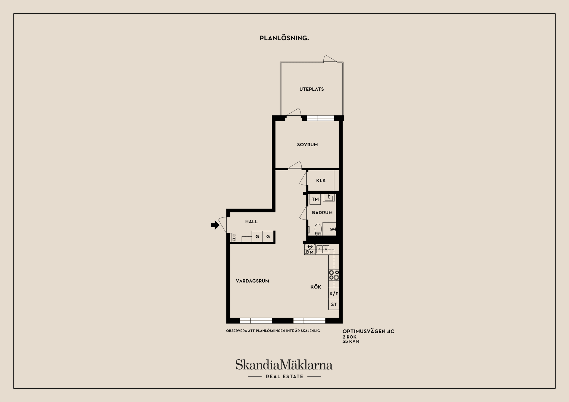 Bostadsrätt, Optimusvägen 4C, Centrala Väsby, Upplands Väsby