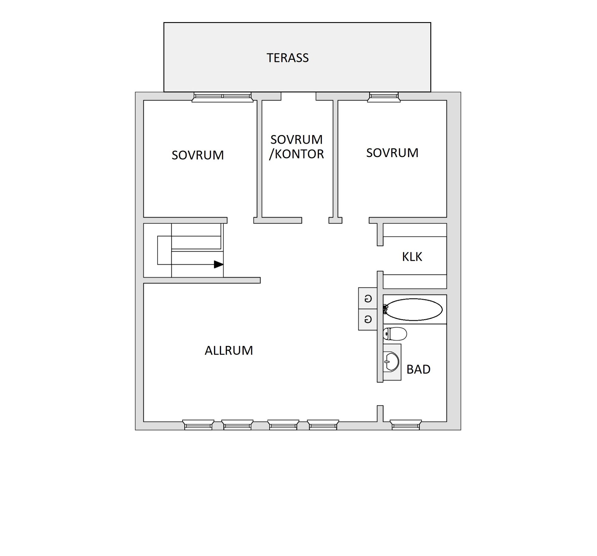 Villa, Hyvelgränd 5, Byske, Skellefteå