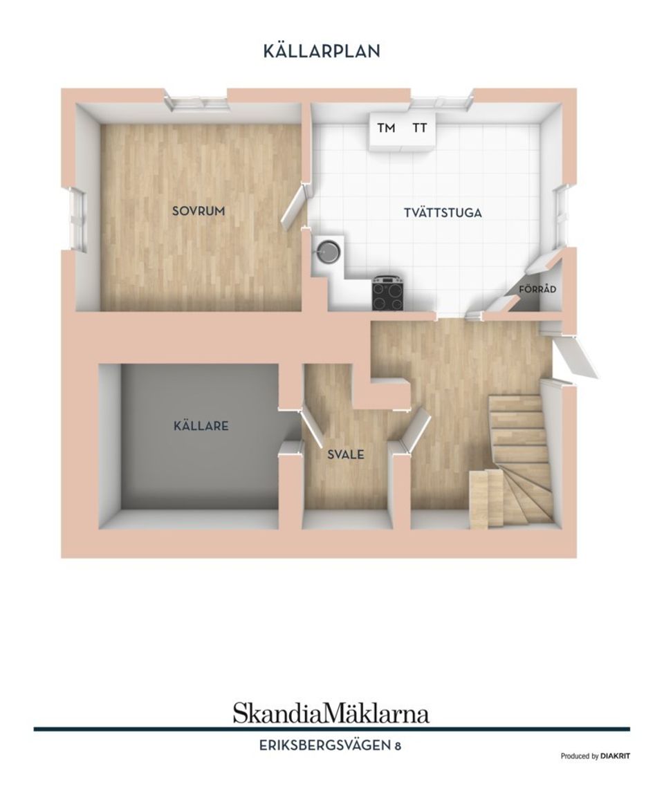 Villa, Eriksbergsvägen 8, Linghed, Falun