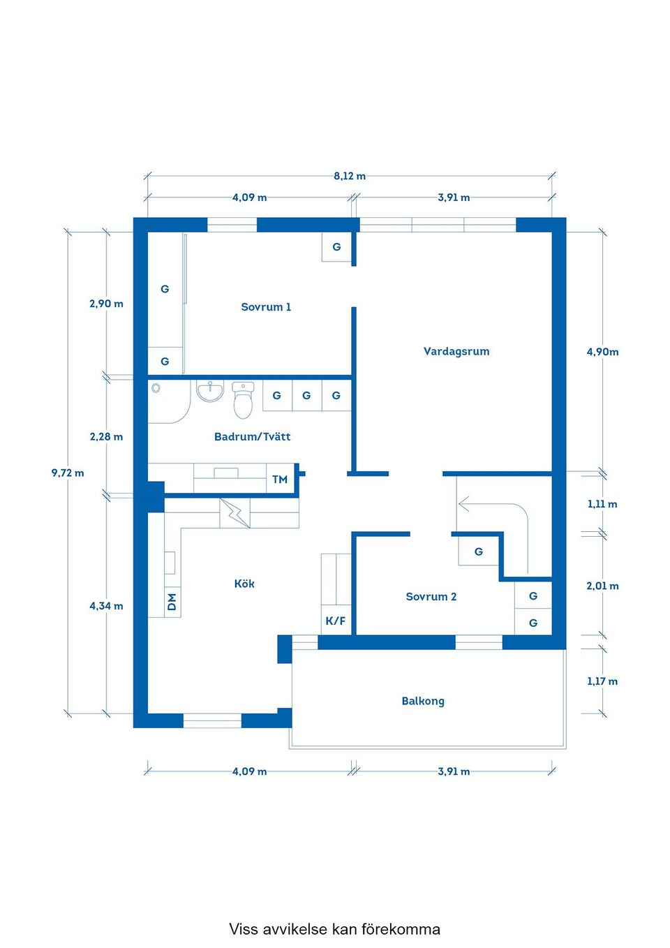Bostadsrätt, Betesvägen 6D, Östra Gärdet, Falkenberg