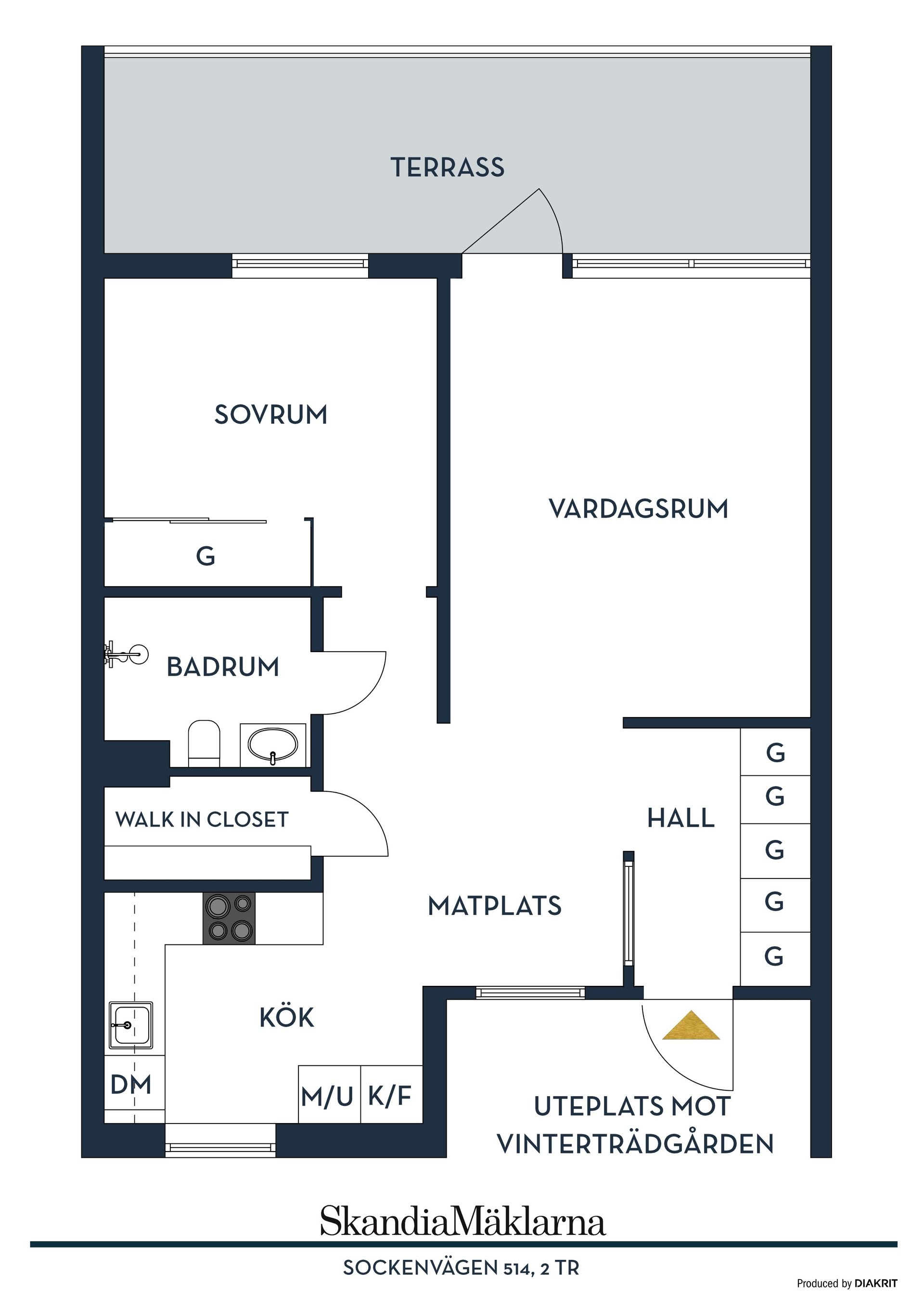 Bostadsrätt, Sockenvägen 514, Enskede/Enskededalen, Stockholm