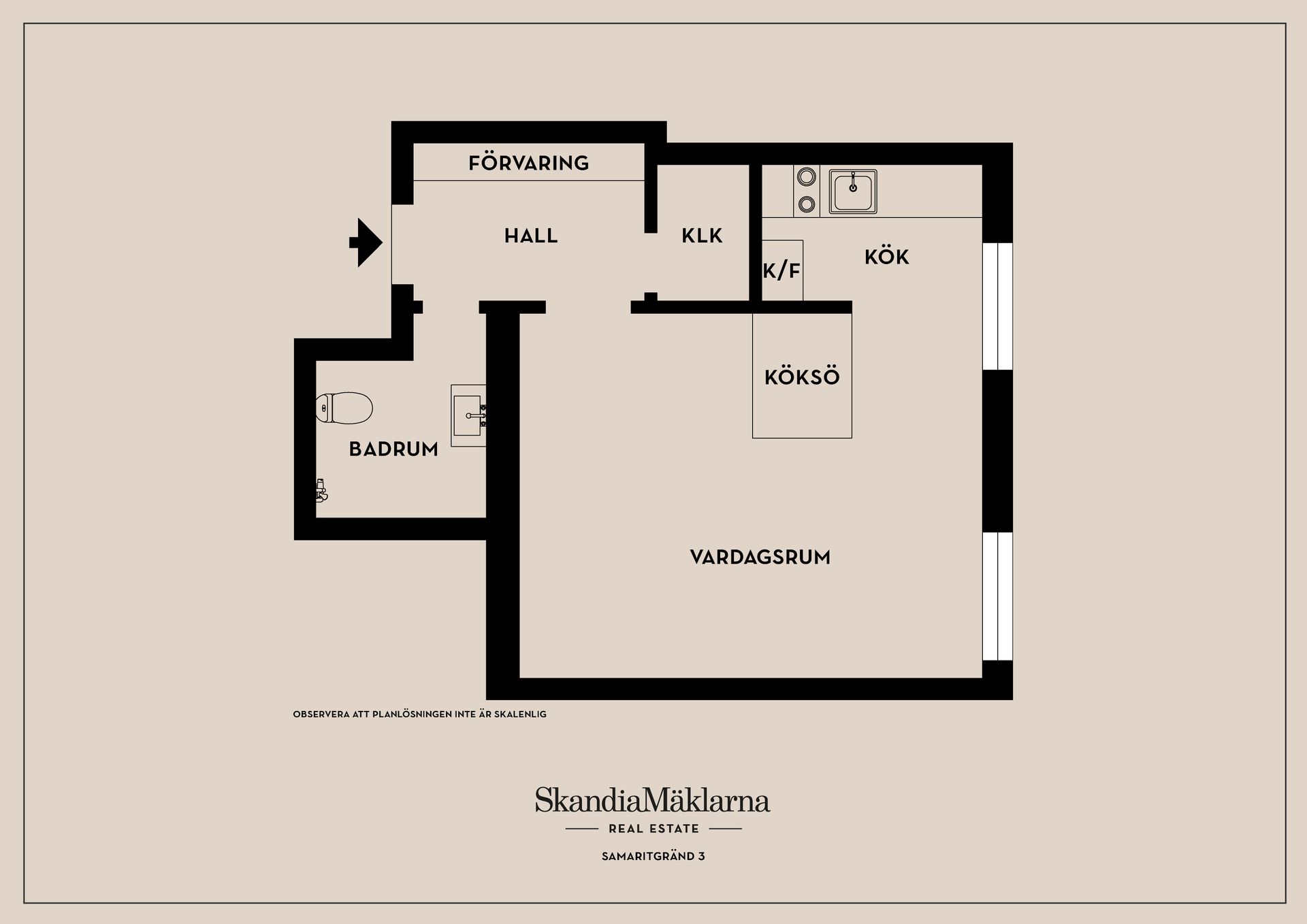 Bostadsrätt, Samaritgränd 3, Södermalm - Mariatorget, Stockholm