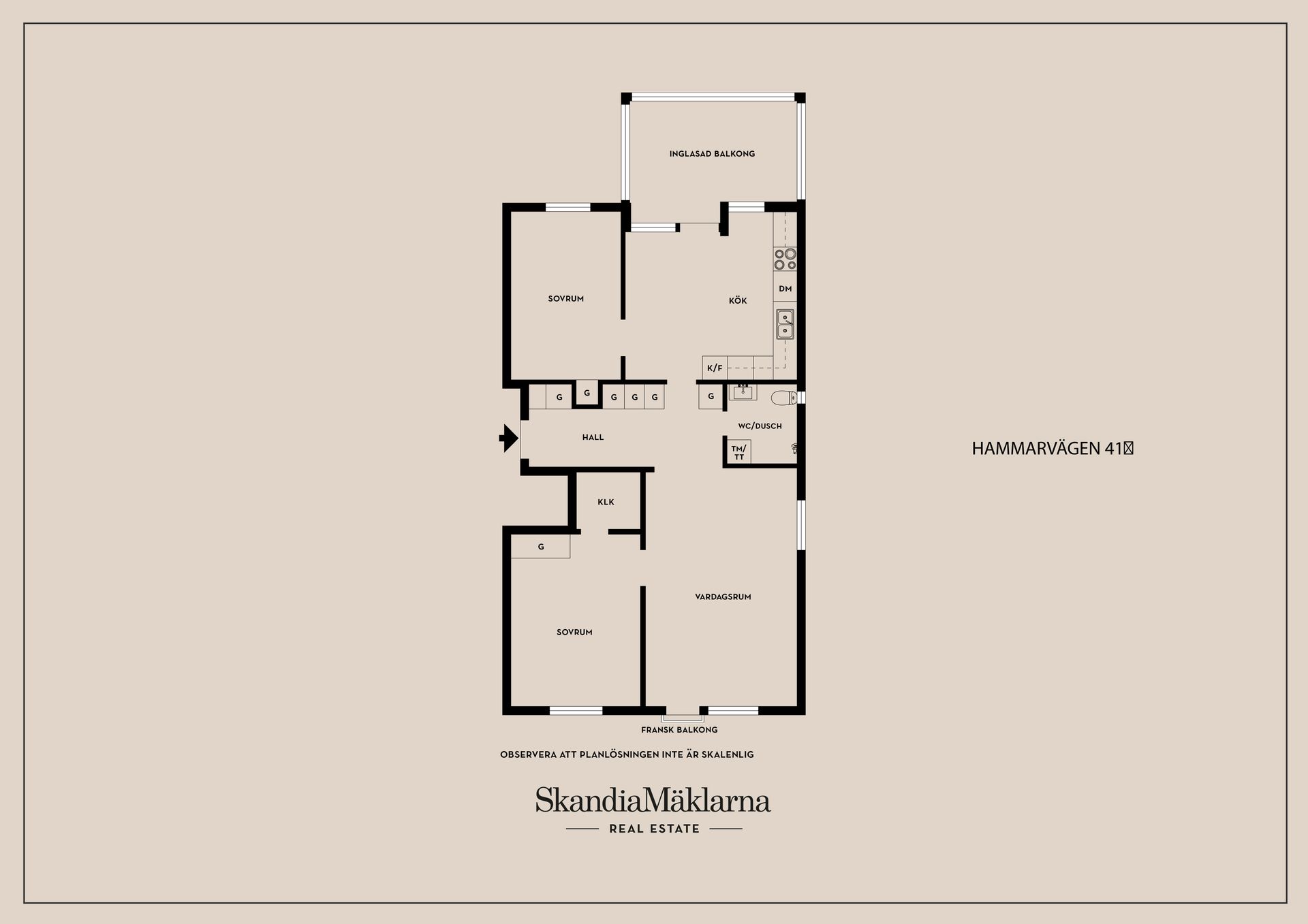 Bostadsrätt, Hammarvägen 41, Jakobsberg, Järfälla
