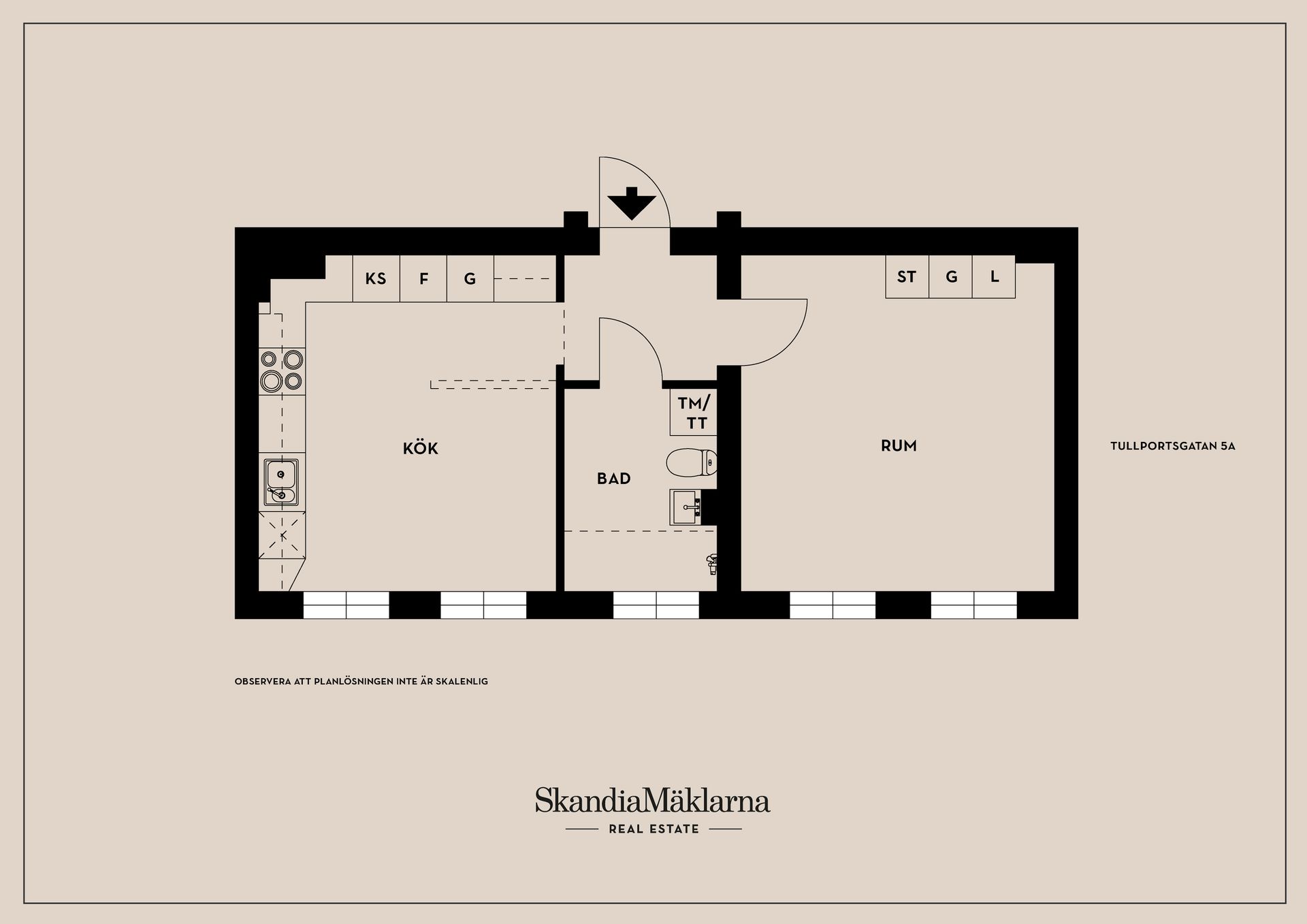Bostadsrätt, Tullportsgatan 5A, Tullporten/Centralt, Kristinehamn