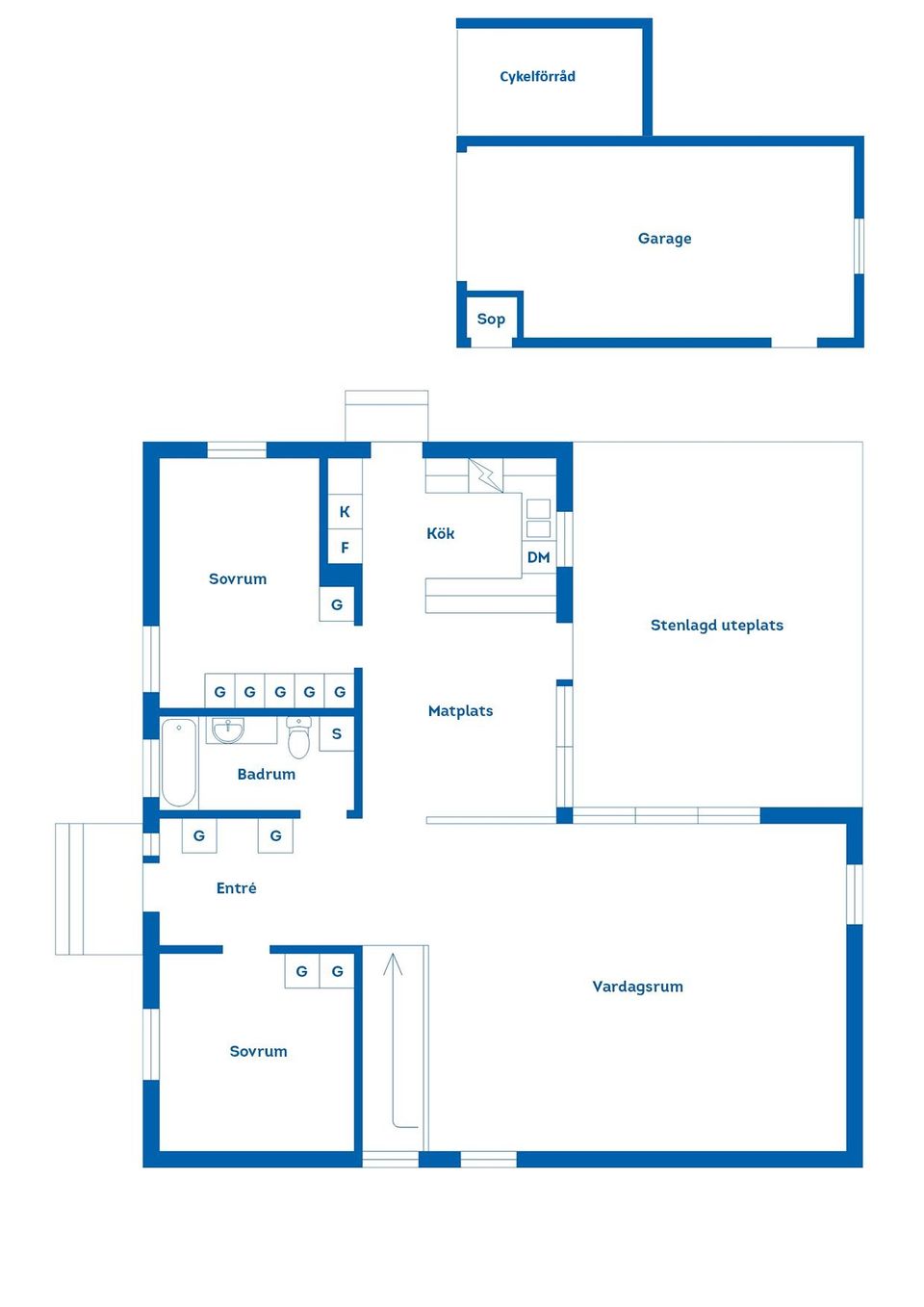 Villa, Bergsstigen 13, Gådeåberget, Härnösand