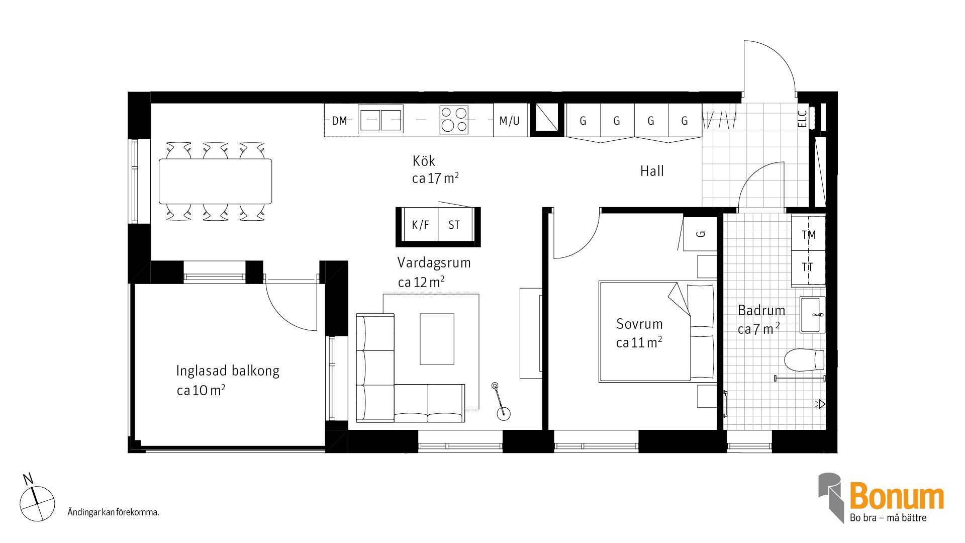 Bostadsrätt, Stensundsvägen 8B, lgh 1222, Tomtaklint, Trosa