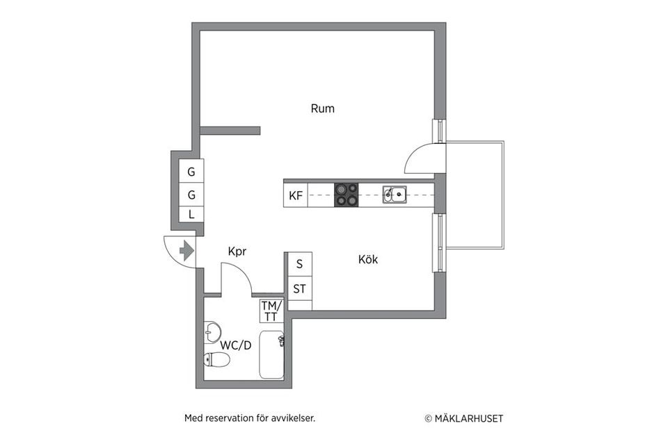 Bostadsrätt, Utmarksvägen 5a, Haga, Umeå