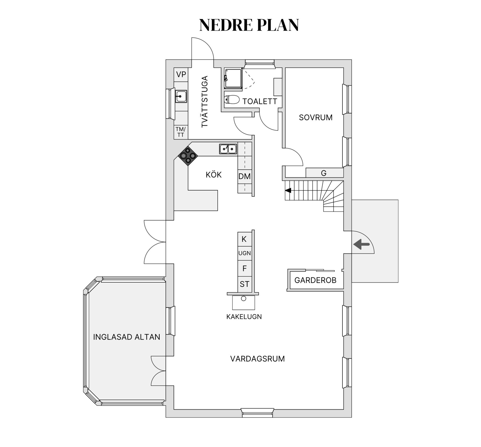 Villa, Rumbagatan 1, Falkträsket, Skellefteå