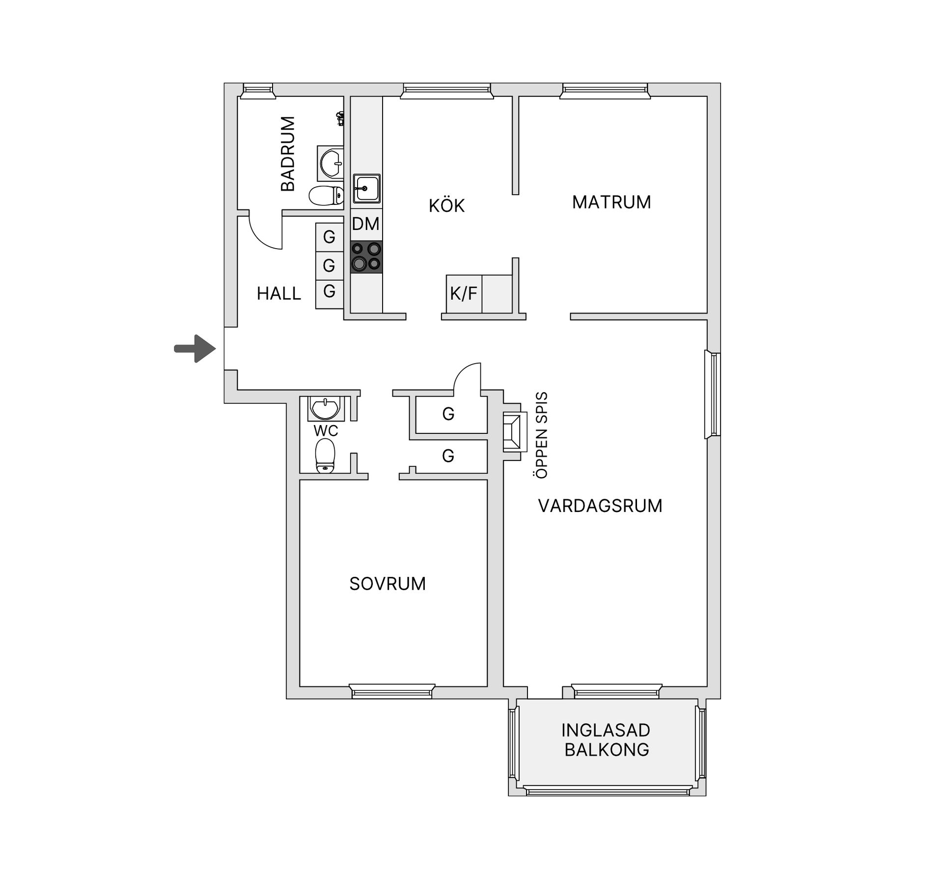 Bostadsrätt, Ringgatan 61A, Råtorp, Karlstad