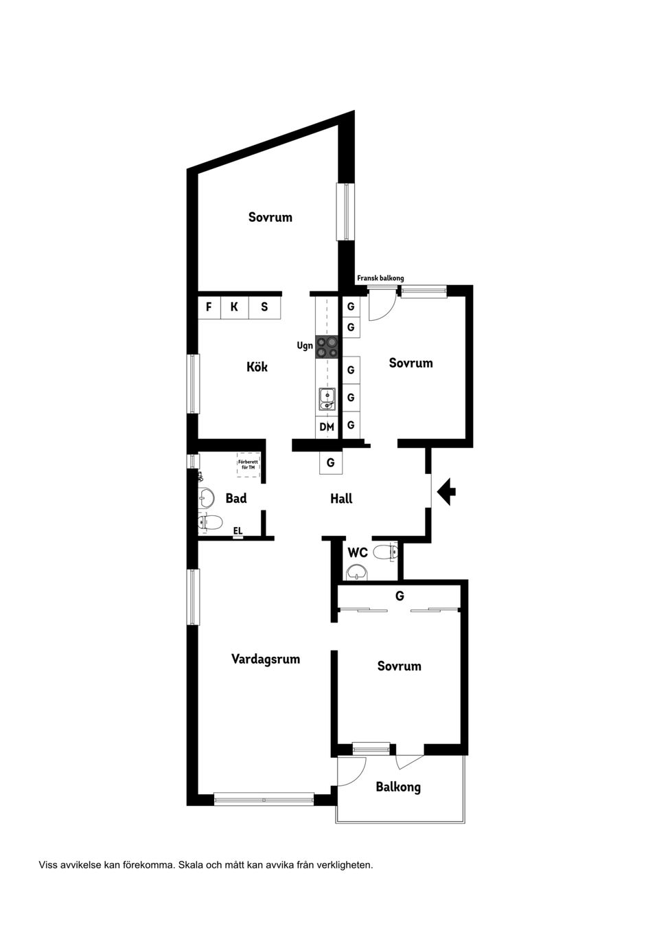 Bostadsrätt, Munkebergsgatan 66, Mjölkudden, Luleå